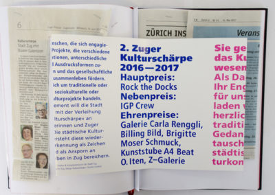 2. Zuger Kulturschärpe 2016-2017